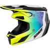 jaune/bleu/blanc/noir mate - SHOT Casque cross SPEED HYBRID