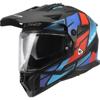 Matt Black Red Blue - LS2 Casque crossover MX702 PIONEER II BLOCK