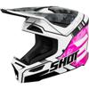 rose/camo noir/blanc - SHOT Casque cross FURIOUS KID FLASH
