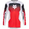 rouge/blanc/noir - FOX Maillot cross 180 SHIELD JUNIOR