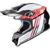 noir-rouge - SCORPION Casque cross VX-16 EVO AIR LIGNES