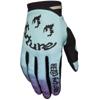 bleu clair/noir - FOX Gants cross 180 HELLO FUTURE
