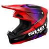 rouge/noir/violet - SHOT Casque Cross Furious Kid Stream