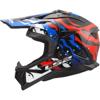 Gloss White Blue Red - LS2 Casque cross MX708 FAST II GROTESK
