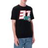 noir/turquoise - PEDROACOSTA Tee-shirt THE SHARK