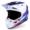 blanc/bleu/rouge - ALPINESTARS Casque Cross S-M7 Blaster