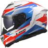 Gloss White Blue Red - LS2 Casque FF818 STORM III KOMAI