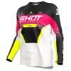 noir/blanc/rose/jaune - SHOT Maillot Cross Draw Kid Struck