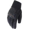 noir noir - HELSTONS Gants Saga Cuir Tissu