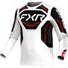 blanc noir rouge - FXR Maillot Cross Podium Relay