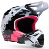 noir/rose/blanc - FOX Casque cross V1 DIGI IMAGE