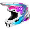 blanc/turquoise/rose/violet - SHOT Casque cross LITE RACING