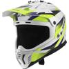 WHITE H-V YELLOW - LS2 Casque Cross Mx708 Fast Ii Fort