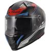 WHITE BLUE RED - LS2 Casque FF811 VECTOR II CARBON SAVAGE