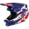 bleu/blanc/rouge - SHOT Casque cross SPEED BEAST