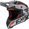 orange silver - FXR Casque Cross Helium Carbon