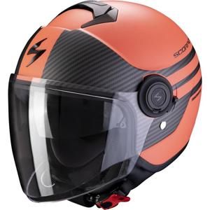 Casque moto Jet Scorpion Belfast Carbon Lofty Noir Or