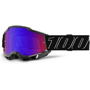 100-Masque cross ACCURI 2 Blackline - Ecran Mirror Rouge/Bleu