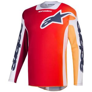 ALPINESTARS-Maillot cross rouge/blanc/gris