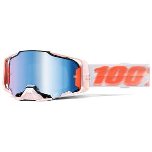 100-Masque cross ARMEGA Tubular - Ecran Mirror Bleu