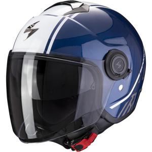 Casque moto Jet Scorpion Belfast Carbon Lofty Noir Or