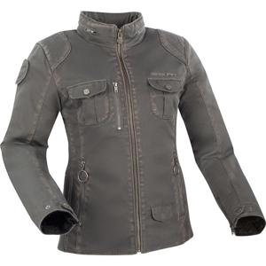 BLOUSON MOTO FEMME VINTAGE JADE TISSU MESH-HELSTONS Silver 2XL