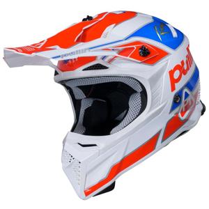 PULL-IN-Casque cross GRAPHIC + KID TEAM RED BLUE