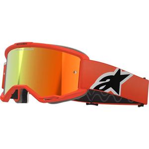 ALPINESTARS-Masque cross VISION 5 CORP - ORANGE/IRIDIUM ROUGE