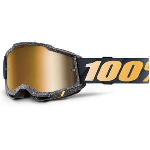 100-Masque cross ACCURI 2 Redline - Ecran Mirror True Gold