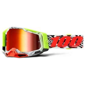 100-Masque cross RACECRAFT 2 Engal - rouge/blanc/jaune fluo