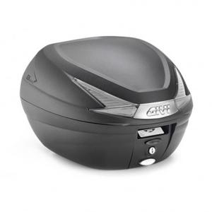 HOMCOM 30L boîte de queue de moto top case moto coffre porte-casque bagages  casque support de montage de stockage avec serrure