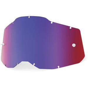 100-Ecran de masque Accuri2/Strata2/Racecraft2 mirror rouge/bleu