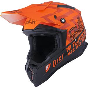 PULL-IN-Casque cross DIRT ORANGE