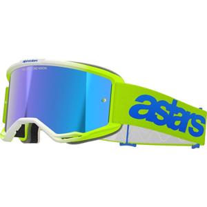 ALPINESTARS-Masque cross VISION 5 BLAZE - JAUNE FLUO/IRIDIUM BLEU