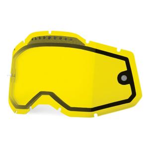 100-Ecran de masque Accuri2/Strata2/Racecraft2 double ventilé jaune