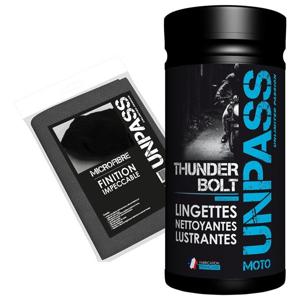 UNPASS-THUNDERBOLT - BOITE DE 80 LINGETTES + MICROFIBRE EN SACHET