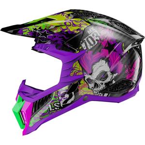LS2-Casque cross MX703 C X-FORCE FIRESKULL