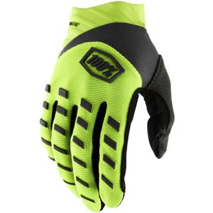 100-Gants enduro AIRMATIC CE JAUNE FLUO/NOIR