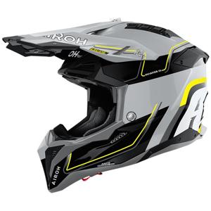 AIROH-Casque cross AVIATOR 3 LEADER JAUNE MAT
