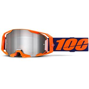 100-Masque cross ARMATIC Orange Fluo - Ecran Mirror Silver