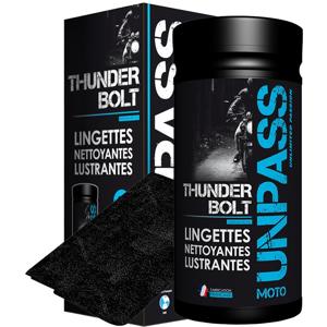 UNPASS-THUNDERBOLT - BOITE DE 80 LINGETTES + MICROFIBRE EN ÉTUI