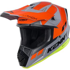 KENNY-Casque cross TRACK KID GREY ORANGE