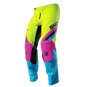 Coudières Enfant Moto Cross Enduro Shot AIRLIGHT KID Jaune Fluo