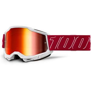 100%-Masque cross ACCURI 2 Redline - Ecran Mirror Rouge