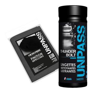 UNPASS-THUNDERBOLT - BOITE DE 35 LINGETTES + MICROFIBRE EN SACHET