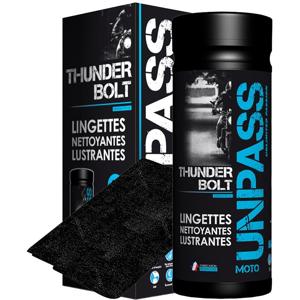 UNPASS-THUNDERBOLT - BOITE DE 35 LINGETTES + MICROFIBRE EN ÉTUI