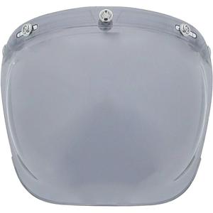 HELSTONS-Ecran casque jet BUBBLE Articulé fumé clair