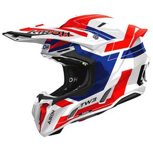 AIROH-Casque cross TWIST 3 DYNASTY RED/BLUE GLOSS