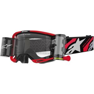ALPINESTARS-Masque cross VISION 8 LUAR + SYSTÈME ROLL-OFF - ROUGE/NOIR