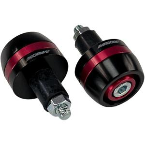 MAXXE-Embouts de guidon Alu 002 noir/rouge